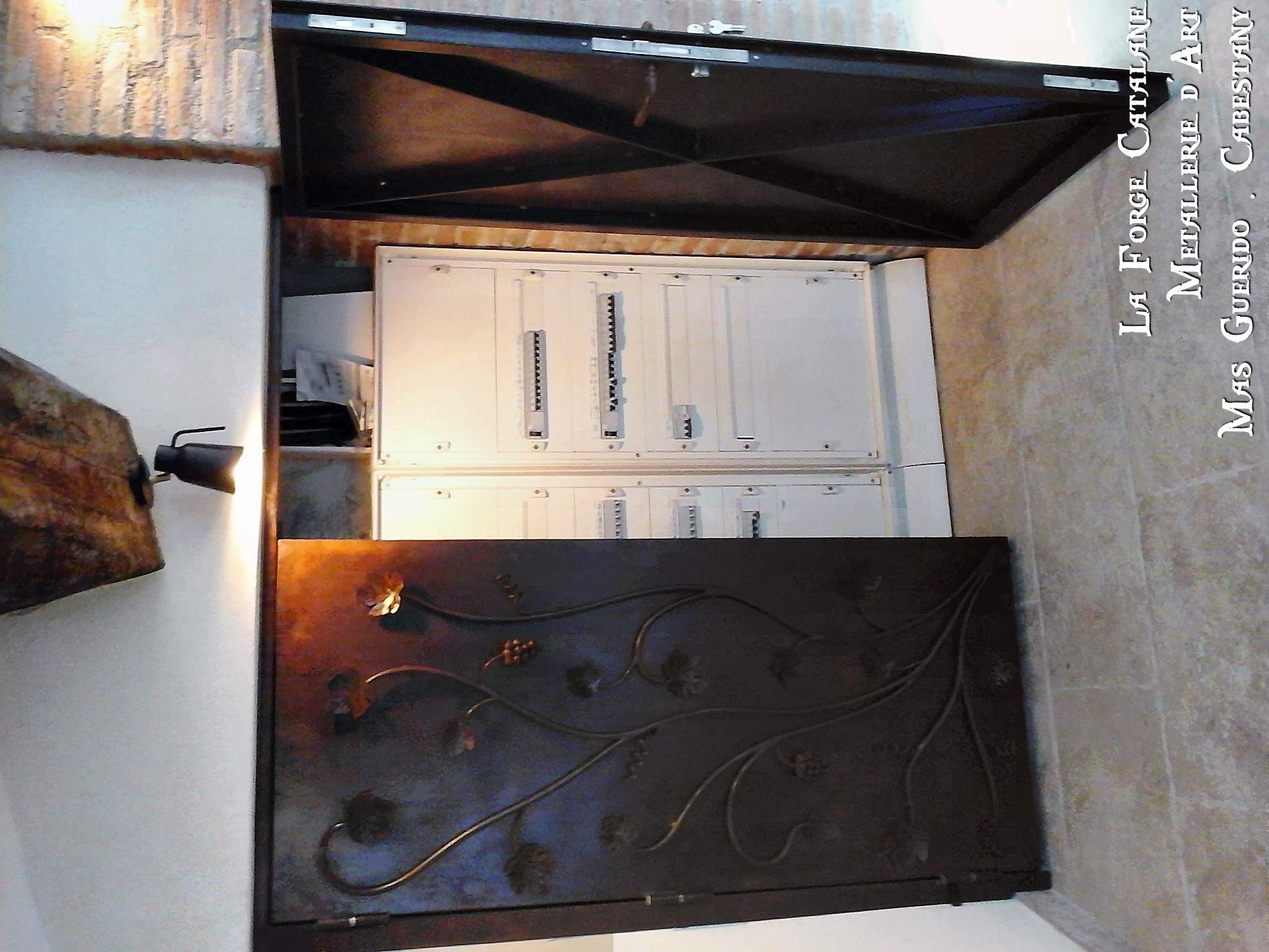 porte tolee sarment vigne vegetal cache compteur rouille forge catalane 2.jpg